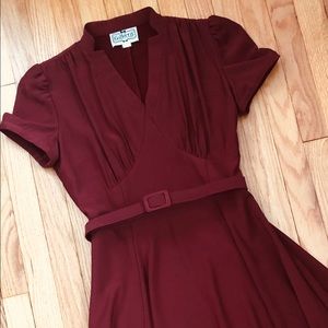 ModCloth/Collectif maroon dress